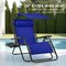 Best Choice Products 30” Extra Wide Folding Zero Gravity Patio Lounge Chair w/Adjustable Canopy Shade